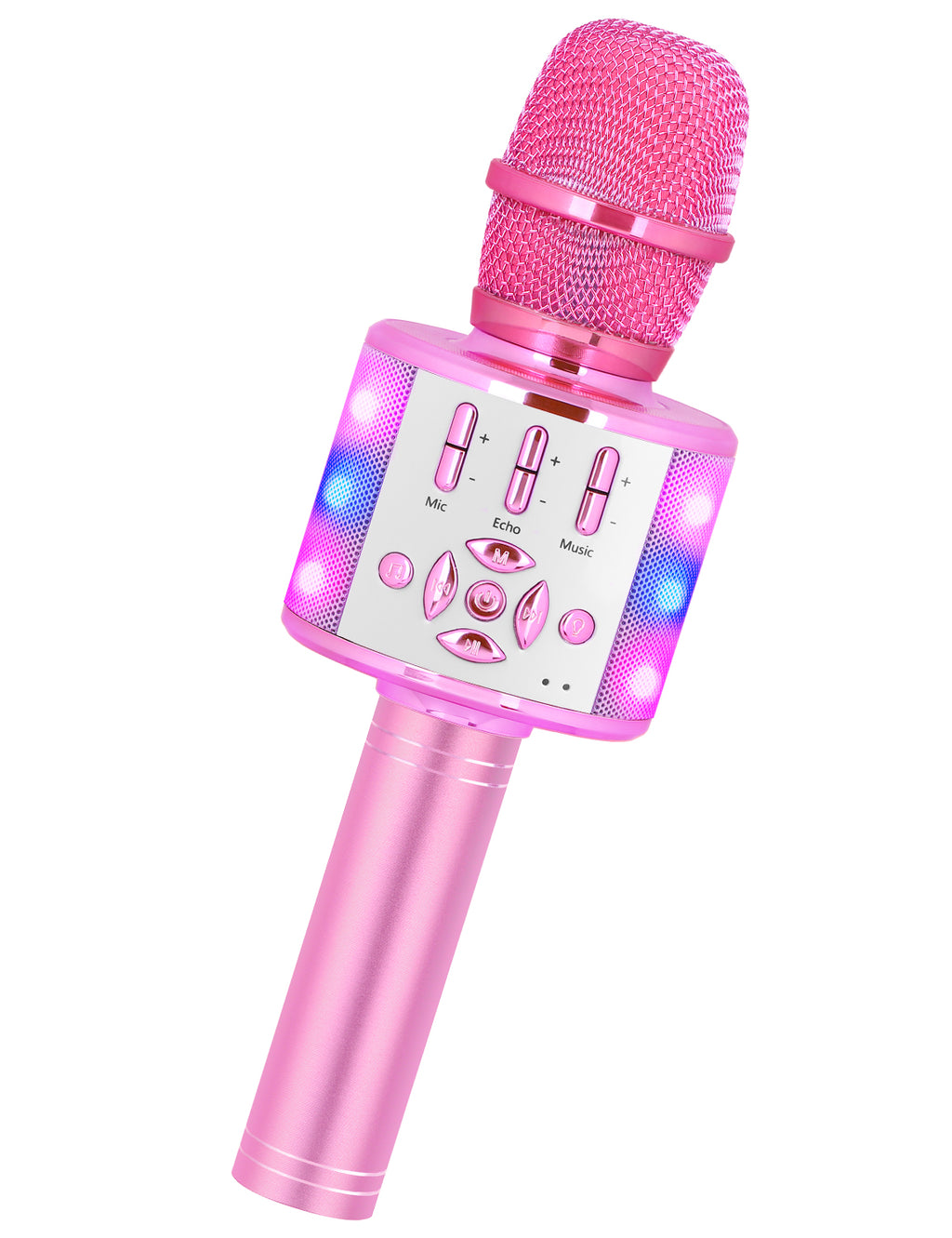 Amazmic Toys for Girls, Kids Karaoke Microphone Toddler Microphone for Kids with Lights, for Girls, Birthday Party Boys Toy